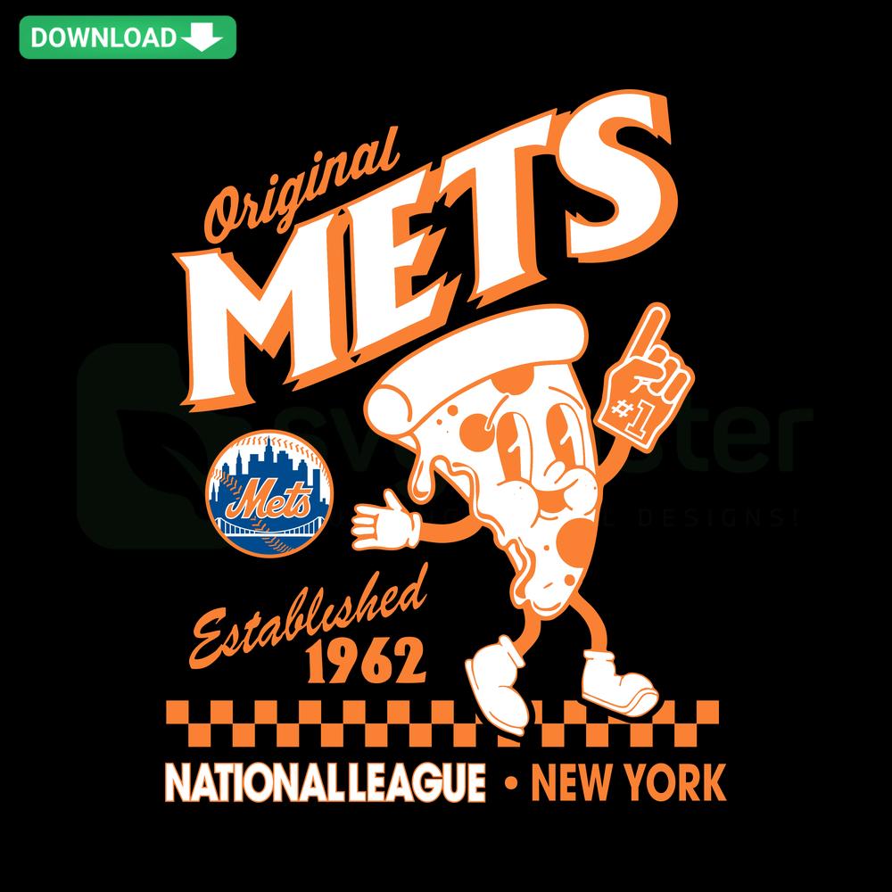 New York Mets Established 1962 SVG Design, Customizable SVG Files, Vintage MLB Logo, Baseball Team Emblem, Digital Download