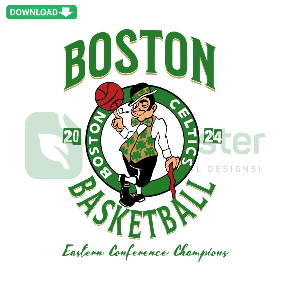 Boston Basketball Team Logo SVG, Eastern Conference Champions Badge, SVG Patterns for Crafts, Boston Sports Design