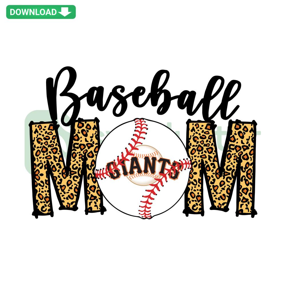 San Francisco Giants Baseball Mom SVG, heart design with baseball seam, perfect for crafting, SVG cut file for sports moms.