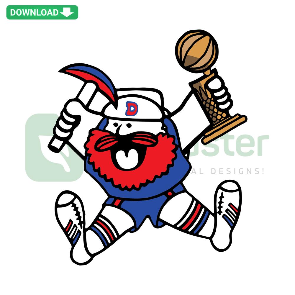 Denver Nuggets Maxie Miner with Championship Trophy SVG, Cricut Template Design, Basketball Victory, Digital Cut Files