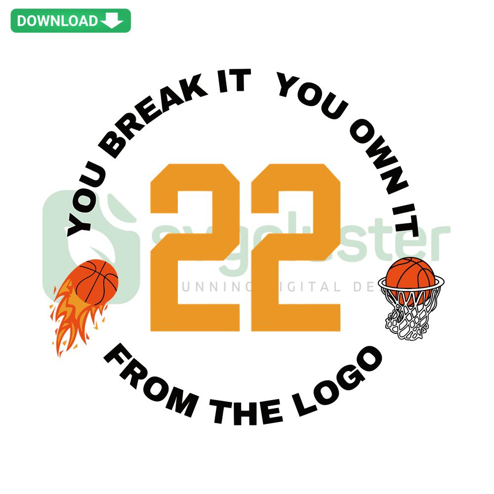 You Break It You Own It SVG design, featuring bold text in a stylish font. Perfect for crafting, cutting files, DIY projects.