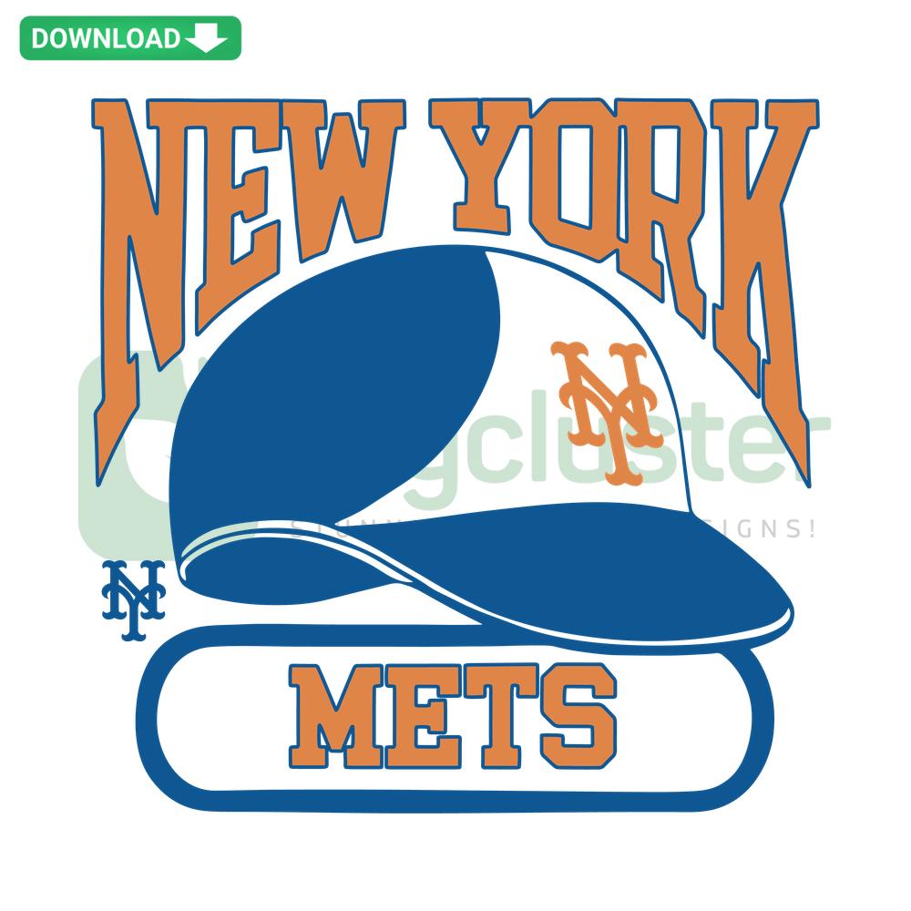 New York Mets Helmet SVG template, optimized for Cricut; ideal for crafting and creating Mets-themed products.