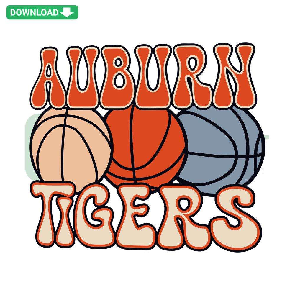 Vintage Auburn Tigers NCAA Team SVG, classic logo design for home decor, SVG digital download, perfect for Auburn fans.