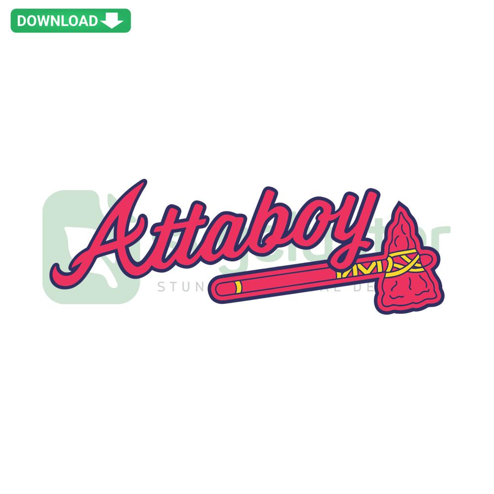 Braves Attaboy Bryce Harper SVG Design File, Cut File for Cricut & Silhouette, Atlanta Baseball Fan Art, Sports Digital Download