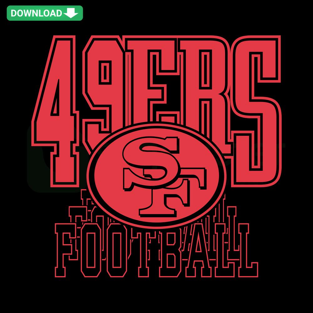 San Francisco 49ers football logo SVG for Cricut, perfect for commercial use and sports crafts.