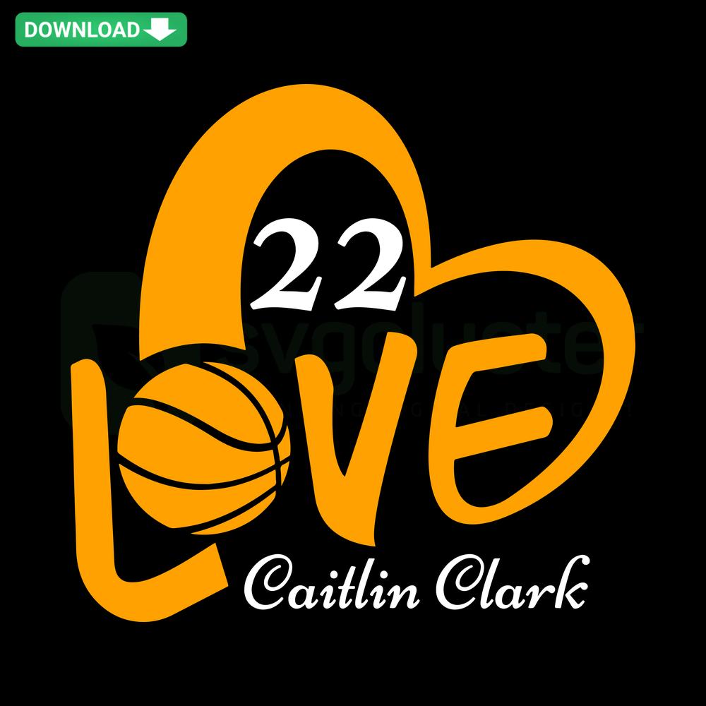 Caitlin Clark 22 Basketball SVG Design, Perfect for Scrapbooking, Digital Download, Love Basketball Theme, Caitlin Clark Fan Art