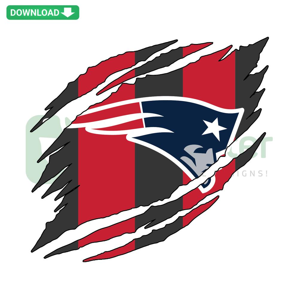 New England Patriots Torn NFL SVG, scrapbook SVG design, distressed logo, football-themed printable, Patriots crafting file