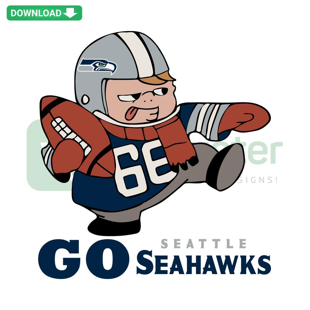 Seattle Seahawks Logo SVG, Instant Digital Download; vibrant blue and green team colors with official Seahawks emblem design.
