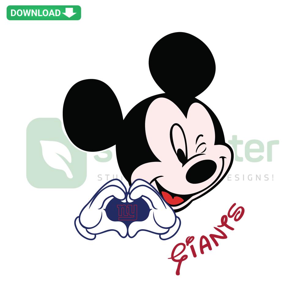 Mickey Loves Giants SVG: Fun Cricut Download, Printable Craft Design Featuring Mickey with Giants Theme. Perfect for DIY Projects.