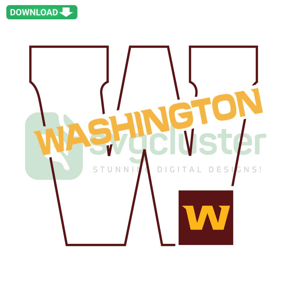Washington Football Team SVG design, perfect for wall art. Downloadable SVG file featuring team logo and colors.