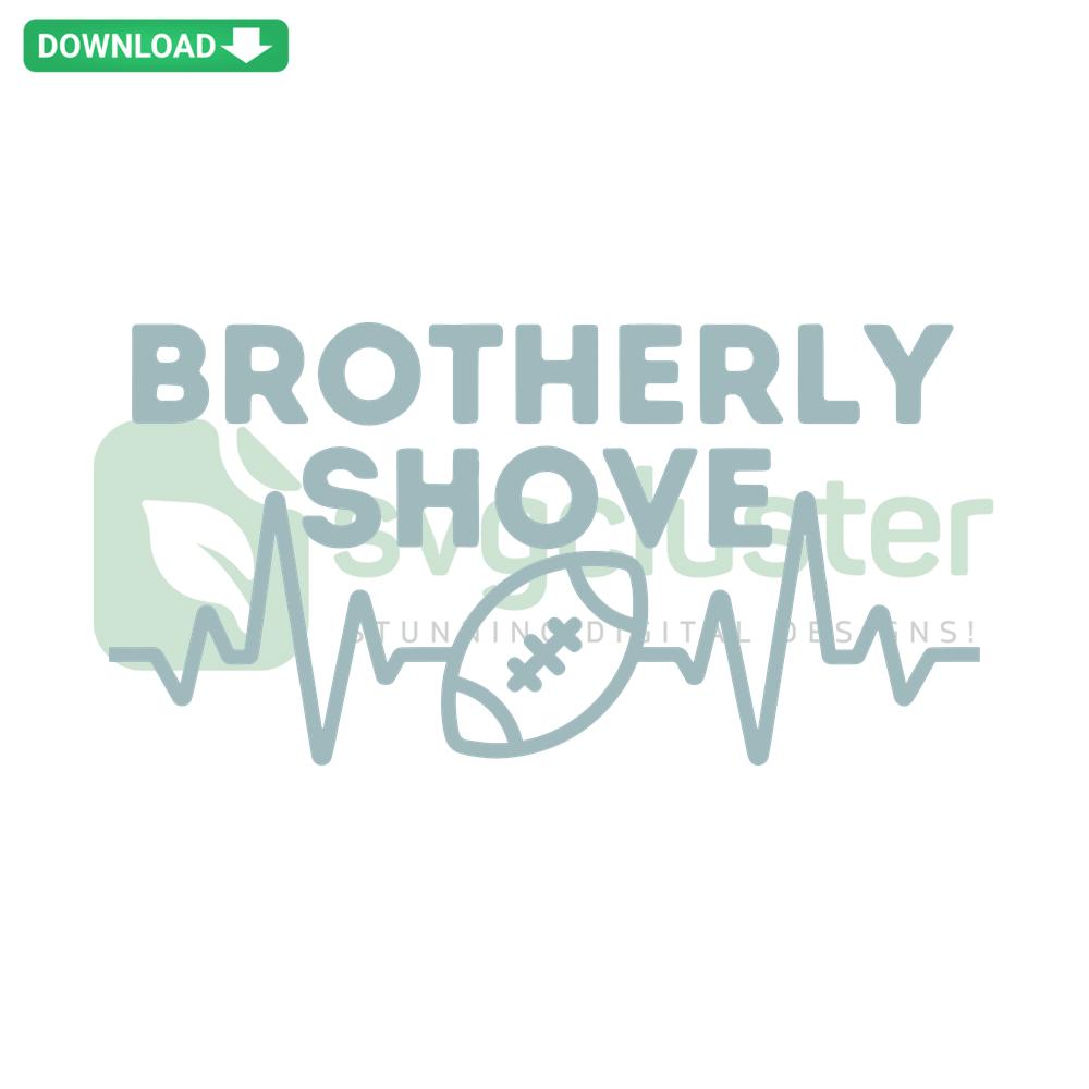 Eagles-themed Brotherly Shove SVG for Scrapbooking, digital download featuring football design elements, perfect for fans.