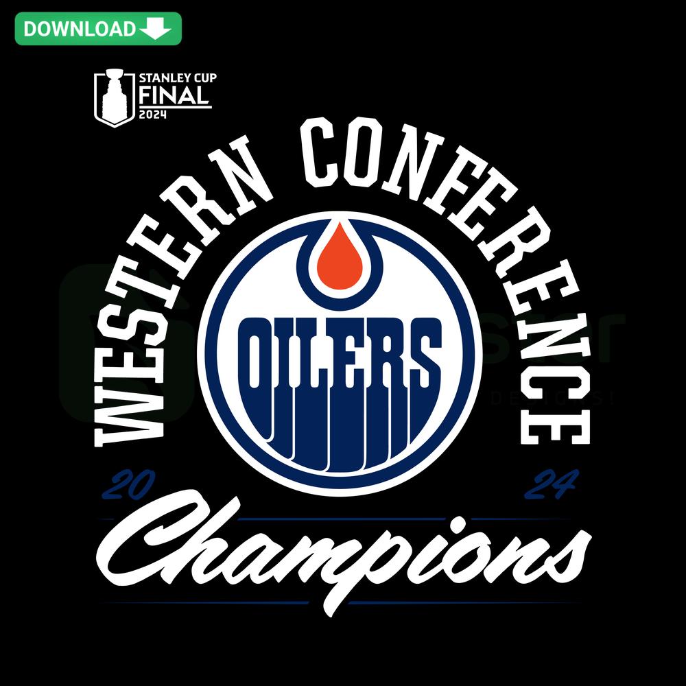 2024 Stanley Cup Playoffs Edmonton Oilers logo, commercial SVG file, vibrant team colors, perfect for digital projects.