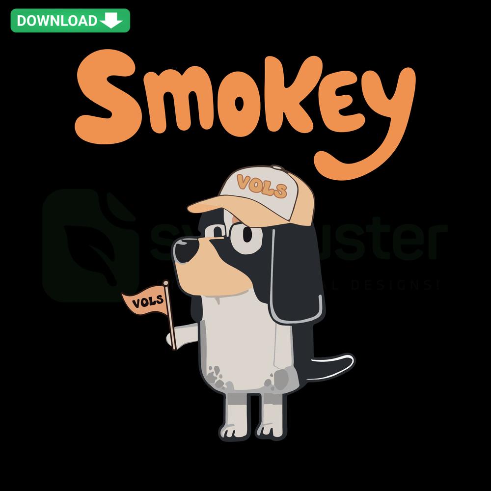 Smokey Tennessee Volunteers Mascot SVG, NCAA Team Design Files, Instant Download, College Sports, Digital Art, Vector Graphic