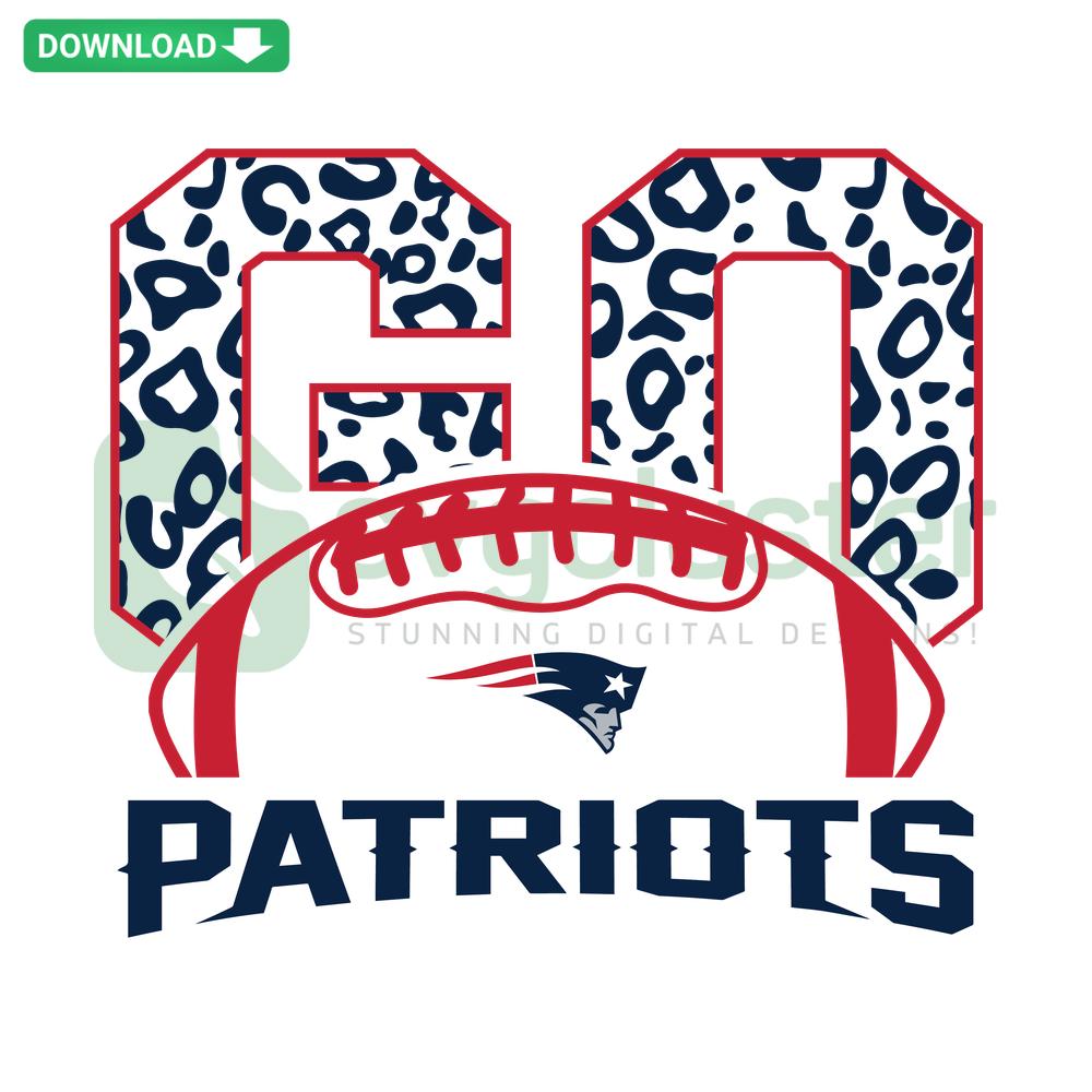 New England Patriots Leopard SVG Design, Perfect for Crafting, Vibrant Team Logo with Stylish Leopard Print Patterns.