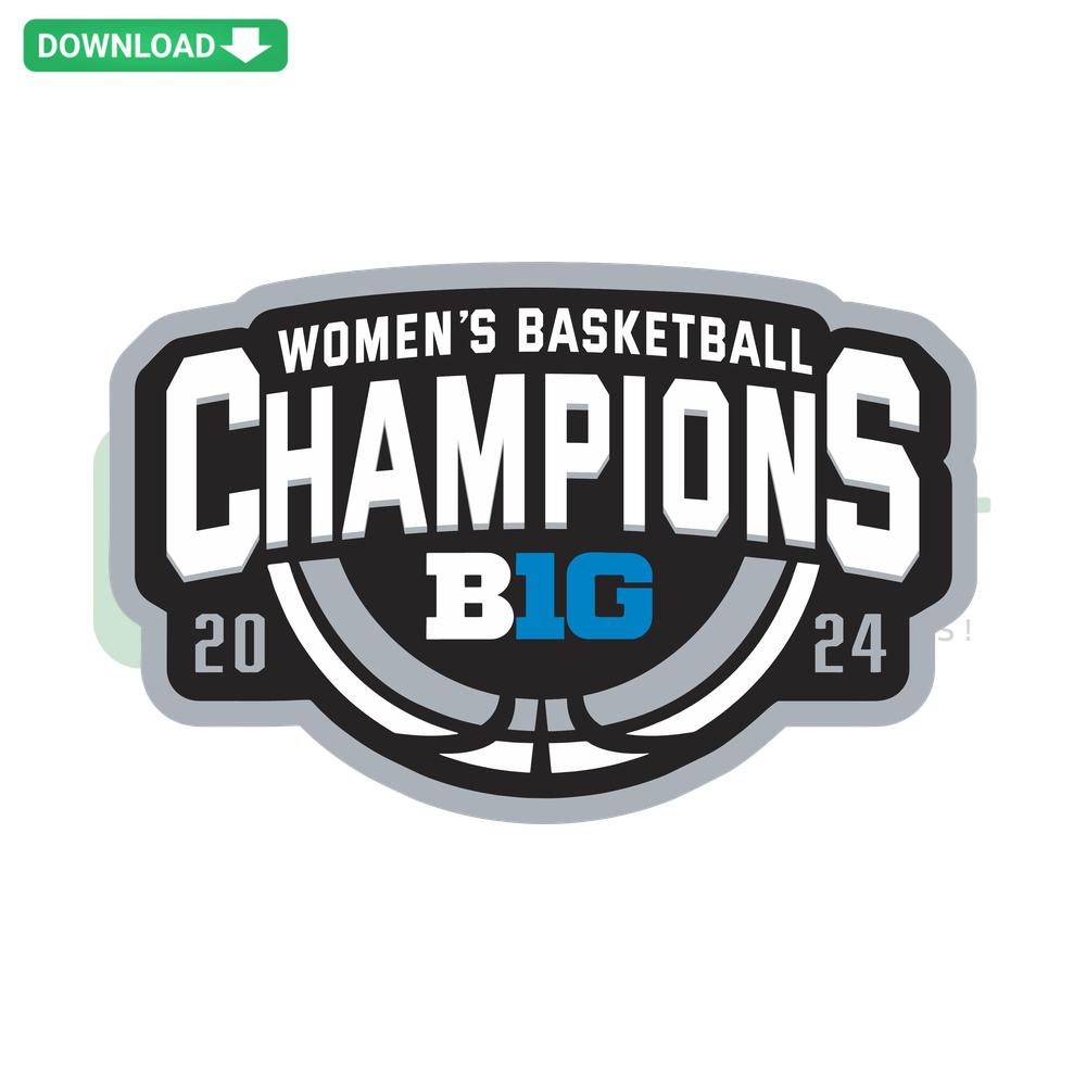 Ohio State Buckeyes Women's Basketball Champs Big 10 2024 SVG Design - Vector Graphic for Sports Fans, SVG Design Resources