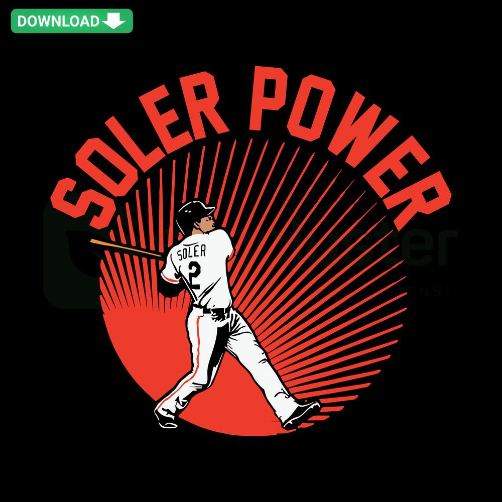 San Francisco Giants Jorge Soler Power SVG Design, Instant Download, MLB Team Graphic, Baseball Art, Digital Product Image