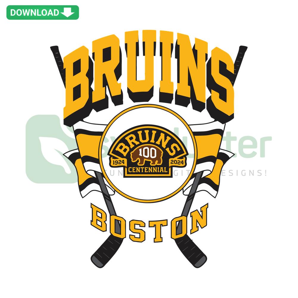 Boston Bruins hockey emblem SVG, high-quality digital download, NHL team logo design for crafting and print projects.