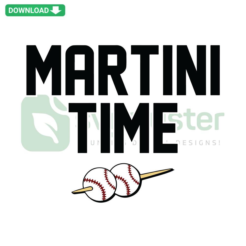 Cincinnati Reds SVG digital design featuring Martini Time theme, includes Nick Martini graphic, ideal for baseball enthusiasts and designers.