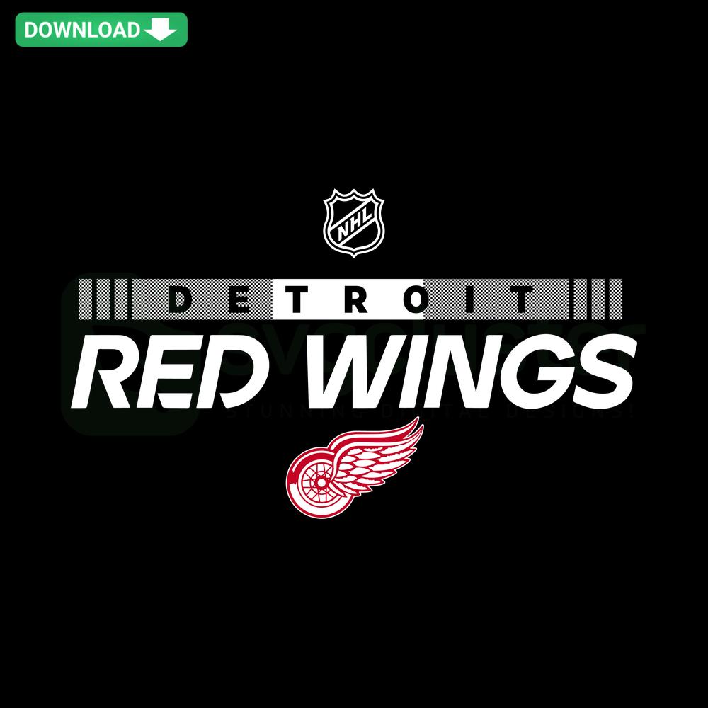 Retro Detroit Red Wings NHL SVG Digital Download featuring vintage team logo and hockey-themed SVG file collection. Perfect for fans.