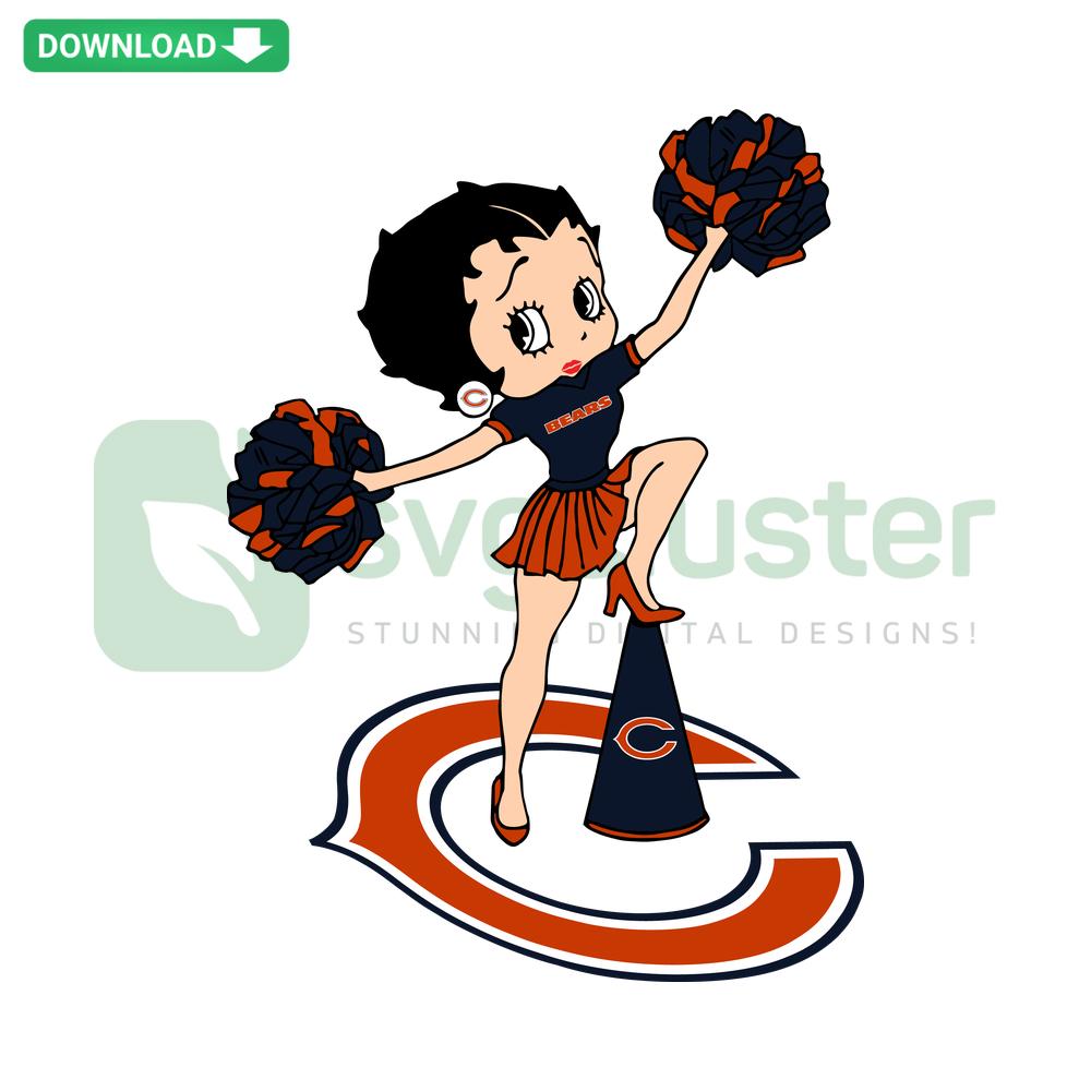 Chicago Bears fangirl SVG, featuring team colors, playful font, Cricut crafting-ready digital design for sports enthusiasts.