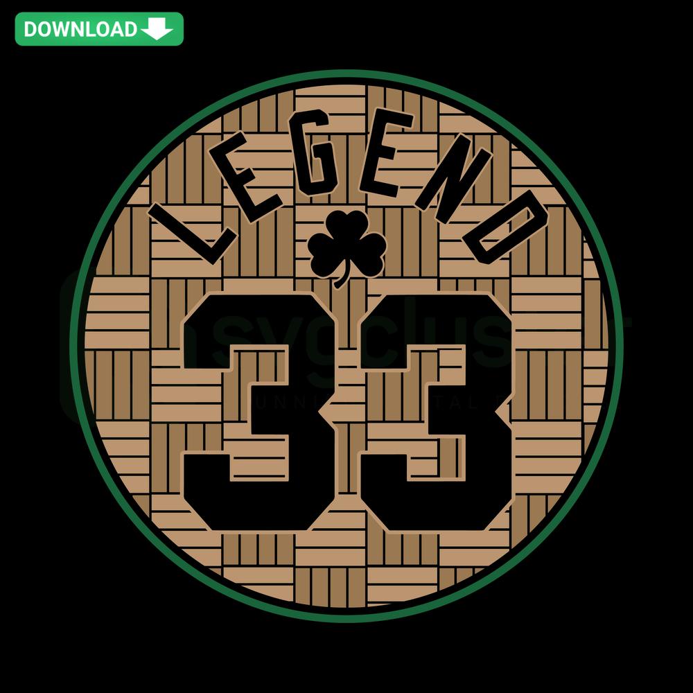 Legend 33 Parquet Boston Celtics SVG, Premium Basketball Graphic, NBA Hardwood Classic, SVG Design, Sports Digital Art