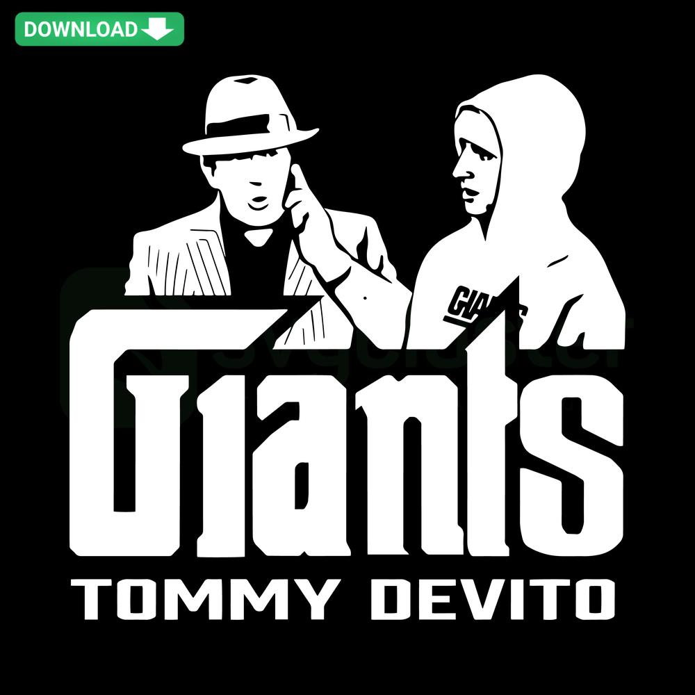 Tommy Devito New York Giants SVG Digital Download; Editable SVG; Football Design; NFL Fans Art; Giants Logo Integration.