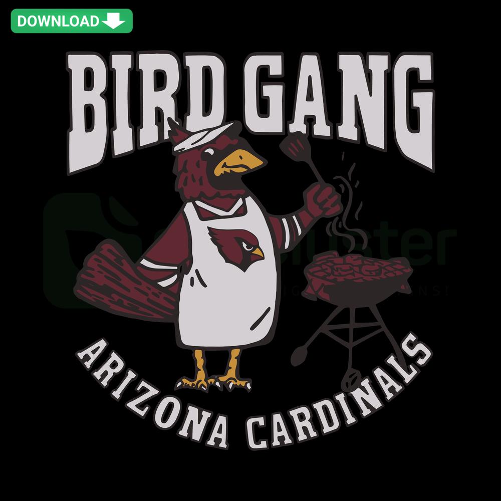 Arizona Cardinals Bird Gang SVG Design, NFL Home Decor, Red Cardinal Logo, Digital Download for Sports Enthusiasts, Vector Art