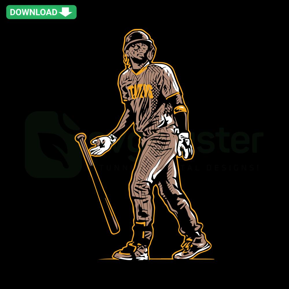 Fernando Tatis Jr. Superstar Pose San Diego Padres SVG, Cricut Ready, Baseball Player Silhouette, Sports Design File