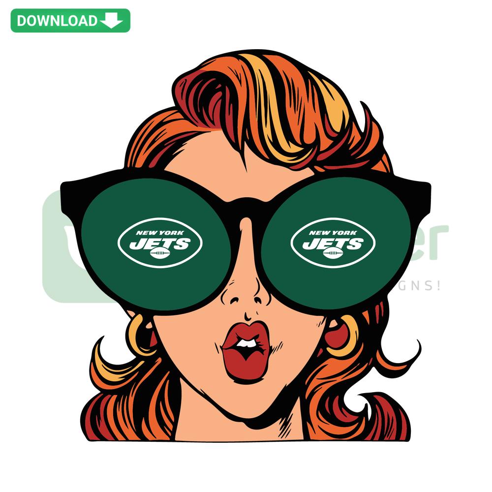 New York Jets SVG design with heart and text: Just A Girl In Love - perfect for fan-themed crafts and downloads.