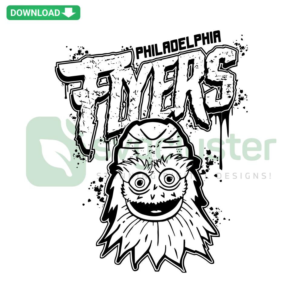 Philadelphia Flyers NHL Retro SVG Design, Digital Download for Designers, Vintage Hockey Vector File, SVG Resources.