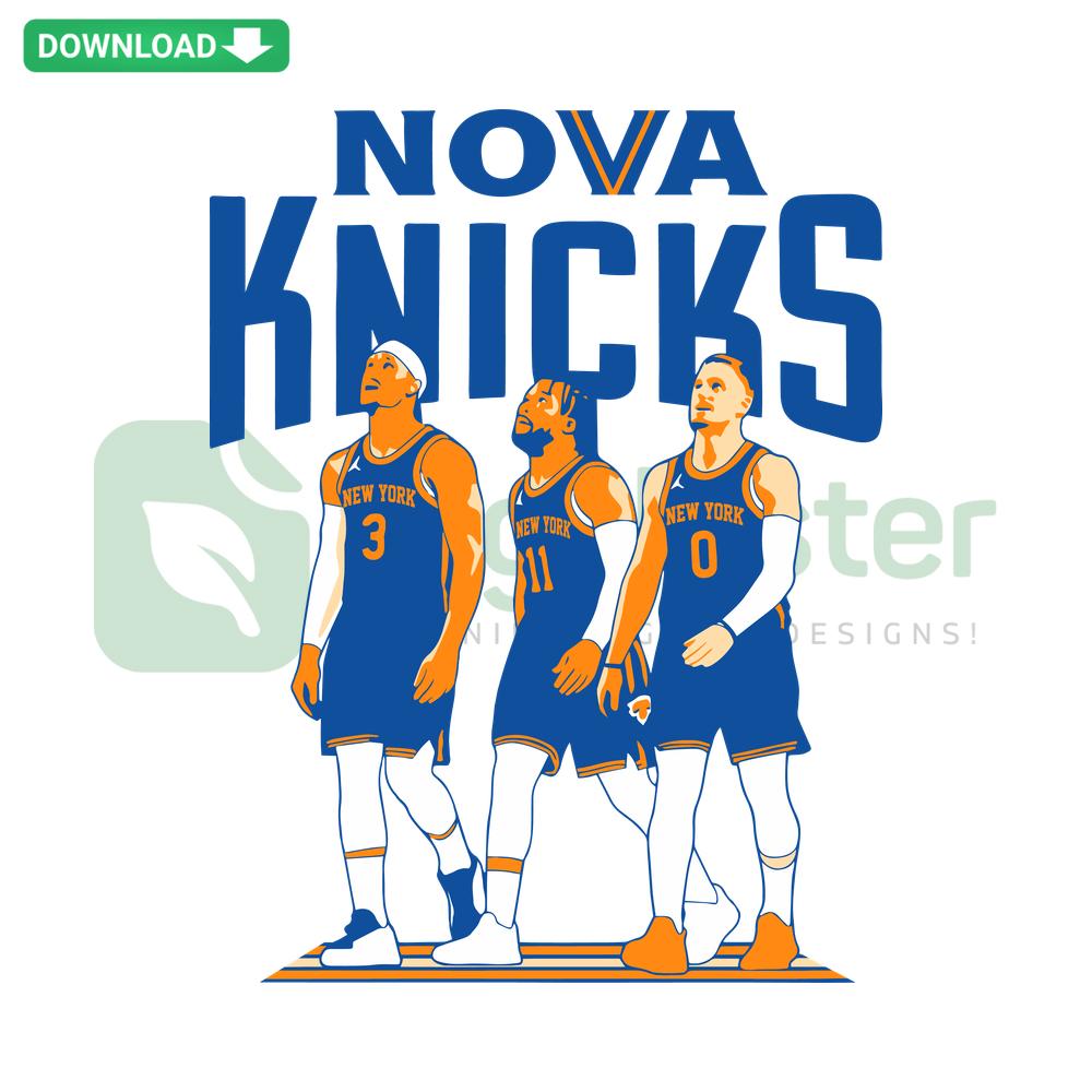 Nova New York Knicks SVG Design: NBA Basketball Digital Download for Crafting, High-Quality SVG File, Perfect for DIY Projects.