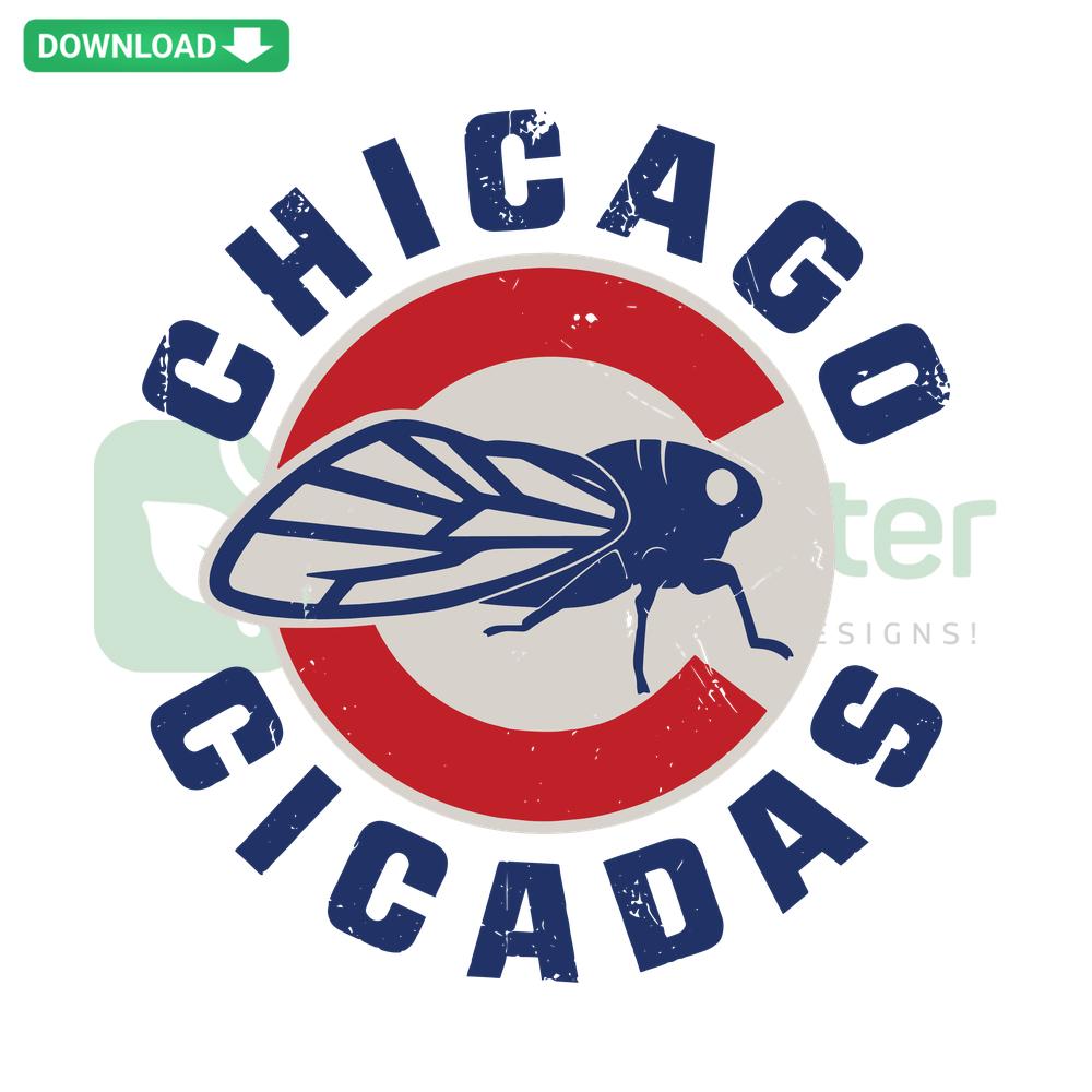 Chicago Cicadas Baseball Team MLB SVG Design, Home Decor Digital Download, vibrant baseball-themed artwork, ideal for crafts.