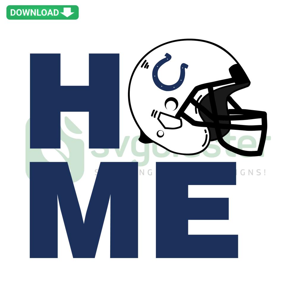 Indianapolis Colts Helmet SVG Digital Download from SVGCluster featuring sleek blue and white mascot design for crafting and personalization.