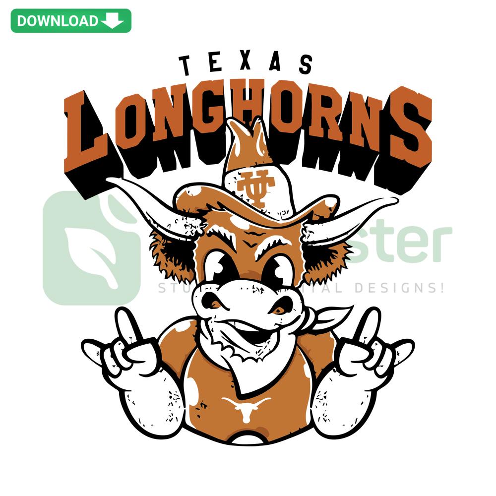 Texas Longhorns NCAA SVG digital design for Cricut, instant download, ideal for designers, featuring iconic Longhorns logo.