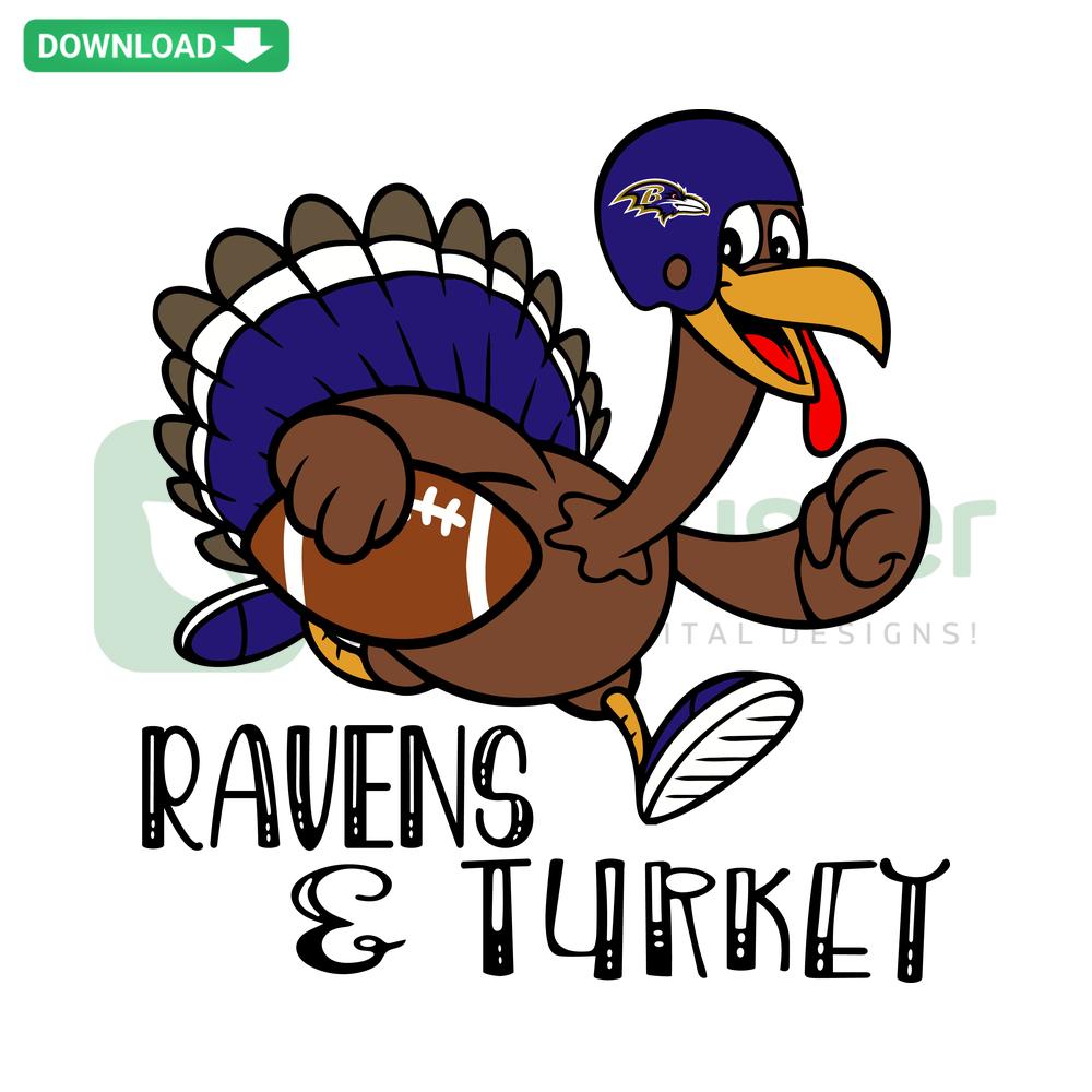 Ravens and Turkey SVG Design for Scrapbooking, Autumn Themed Digital Download, Thanksgiving DIY Craft Cut Files, Vector Art