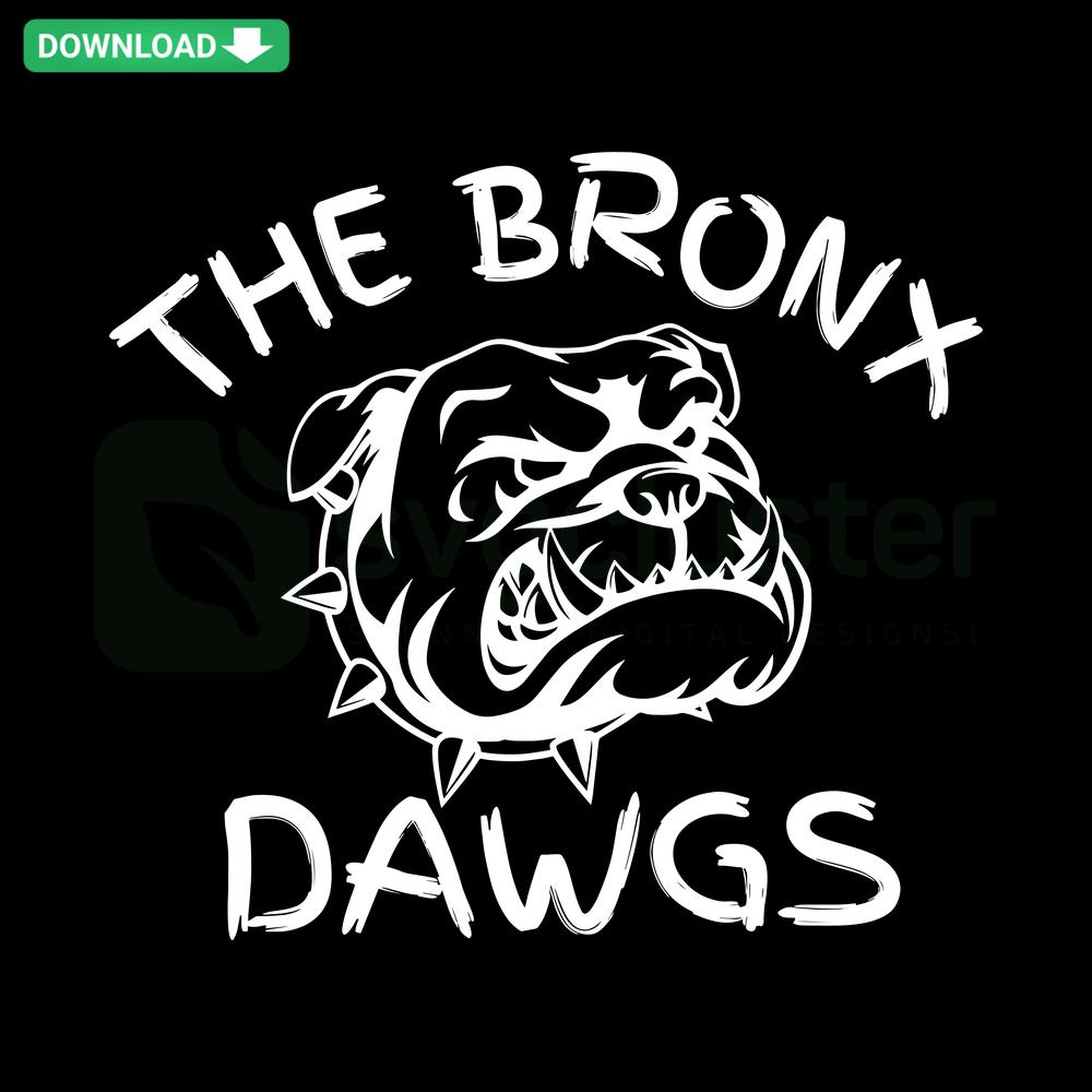 Bronx Dawgs NY Baseball SVG, vibrant sporty design with baseball elements, perfect for digital crafting, SVGCluster asset.