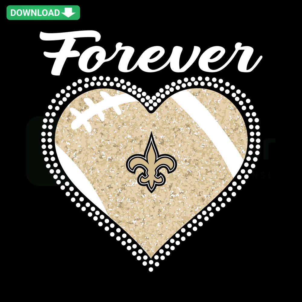 New Orleans Saints Heart Diamond SVG design for crafts, intricate patterns, sports team-themed digital art file.