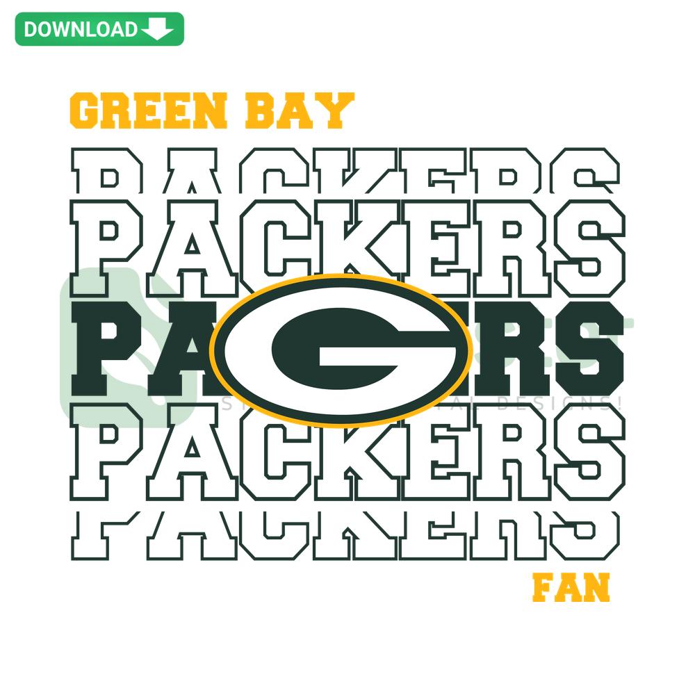 Green Bay Packers SVG Cricut Design, Green & Gold Logo, NFL Team Cut Files, Fan Art Cricut Download, EPS/PNG/SVG Files