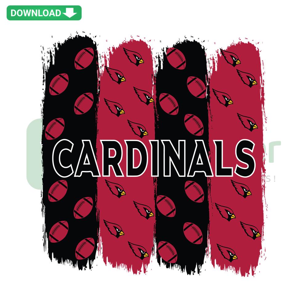 Arizona Cardinals Football Pattern SVG: Editable, vector design featuring iconic team graphics and colors ideal for crafting projects.
