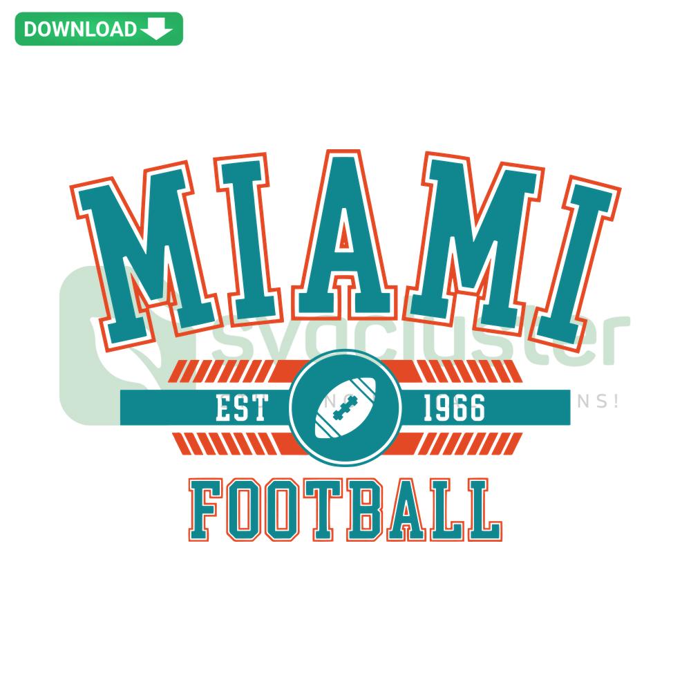 Miami Football SVG: Stylish Cricut Download, Perfect for Crafts, DIY Projects, Miami Team Themes, Ideal for Cricut Ready SVG Files.