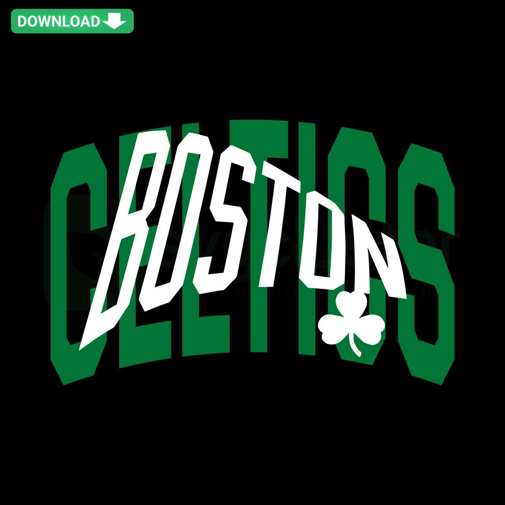 Boston Celtics Basketball Logo SVG, Digital Download, Green and White Emblem, SVG Files for Wall Art, Sports Decor
