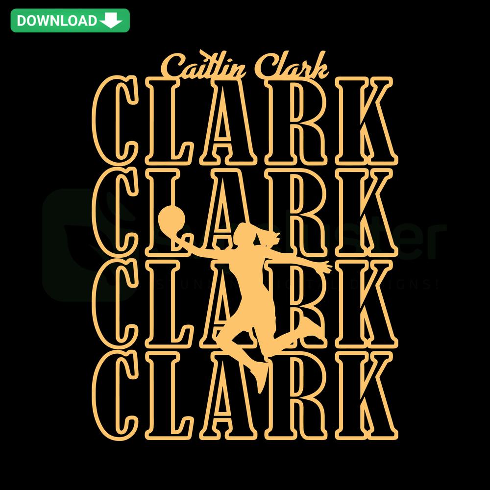 Caitlin Clark Basketball Player SVG Design featuring Iowa theme, ideal for sports enthusiasts, digital crafts, and SVG resources.