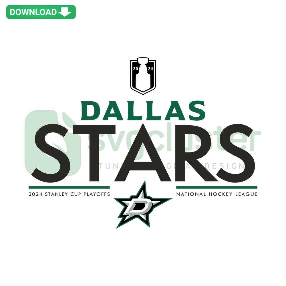 Dallas Stars 2024 NHL Playoffs SVG, Stanley Cup Craft Patterns, Hockey Logo Design, Sports-themed Digital SVG for Crafts