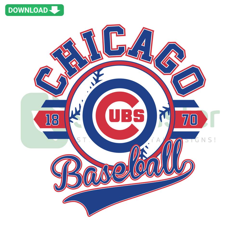 Chicago Cubs 1978 Baseball SVG Design, Retro Style, Home Decor Digital Download, Vintage Sports Art, MLB Memorabilia