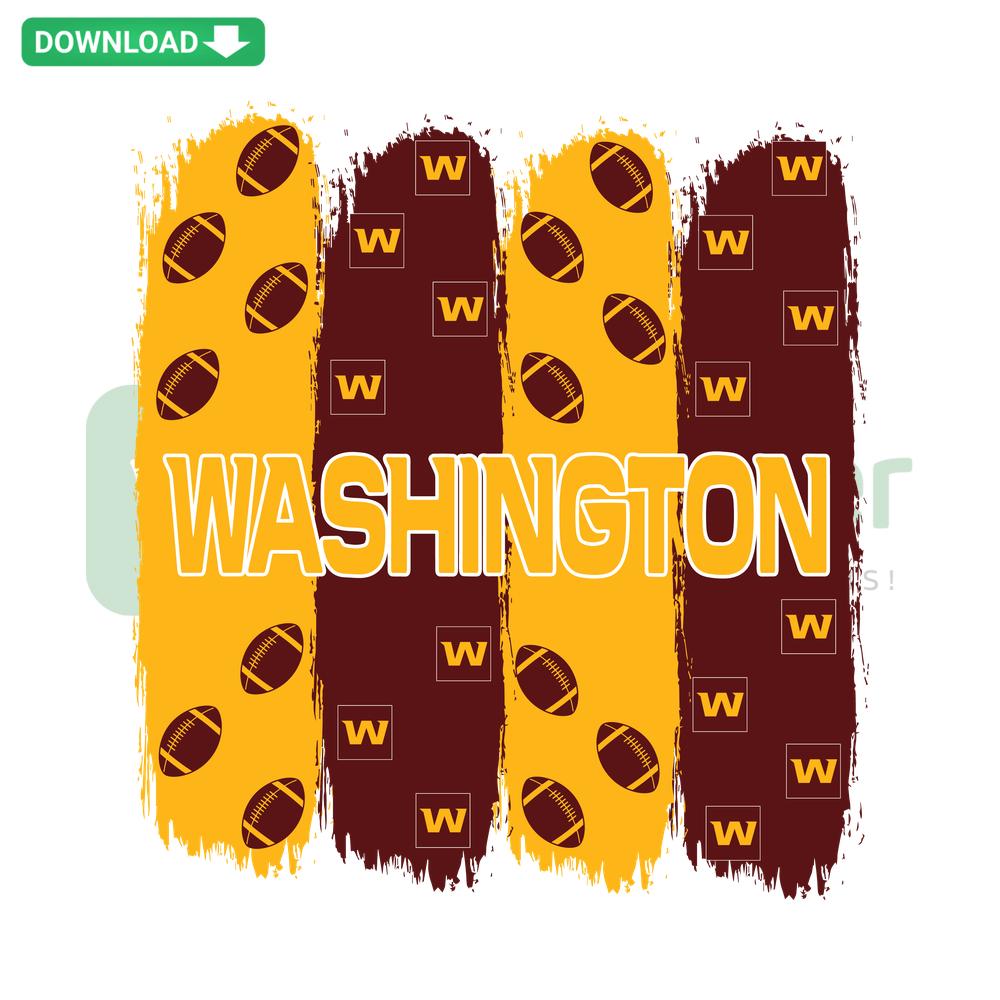 Washington Football Team Pattern SVG, featuring team logo, red and gold colors, optimized for crafts and digital designs.