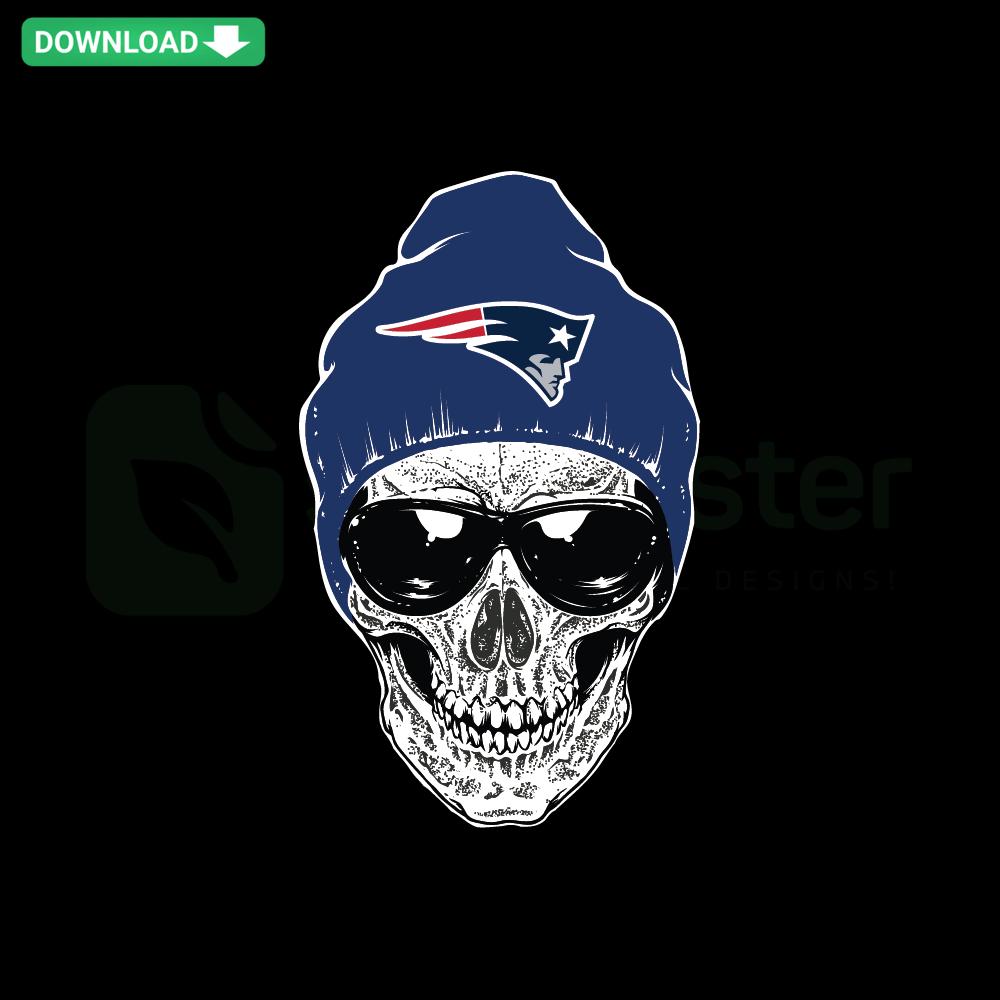 Patriots Skull SVG Design, New England Patriots Logo, Cricut Digital Download, Printable Digital Asset for Crafts.