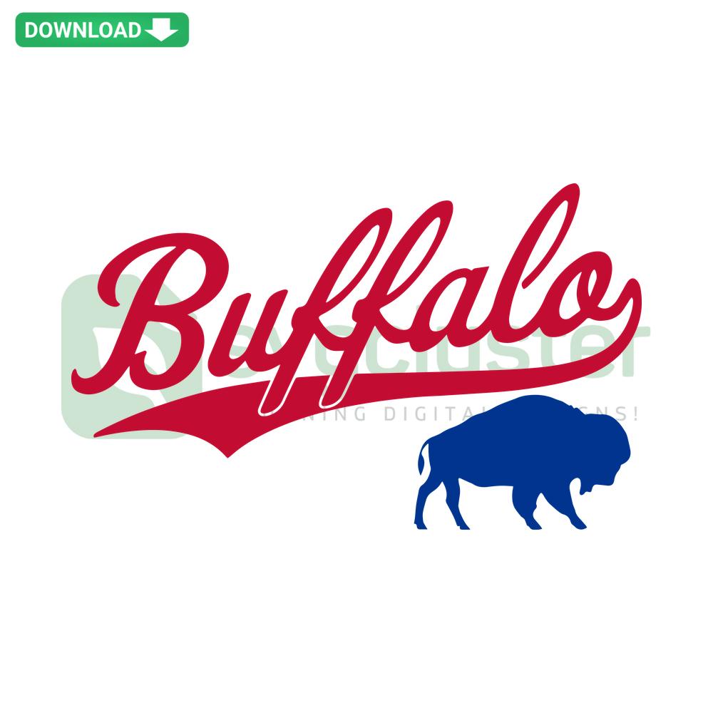 Vintage Buffalo Bills SVG Cricut Digital Download featuring retro team logo for DIY designers, instant file access for crafting.