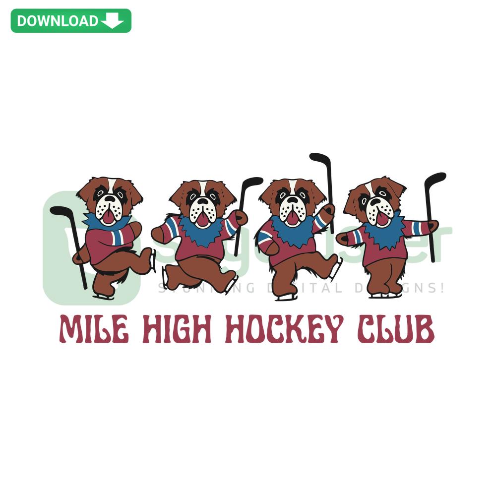 Colorado Avalanche NHL SVG Digital Download featuring Mile High Hockey theme, perfect for sports fans and DIY crafts.