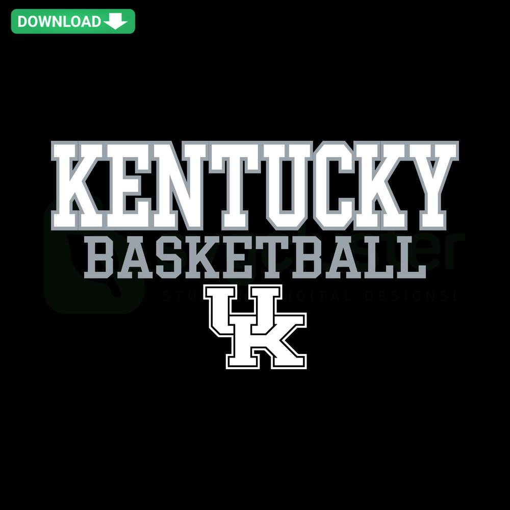 Kentucky Basketball NCAA Team SVG, Wildcats logo, basketball emblem, digital download, sports vector graphic, Kentucky Wildcats SVG.
