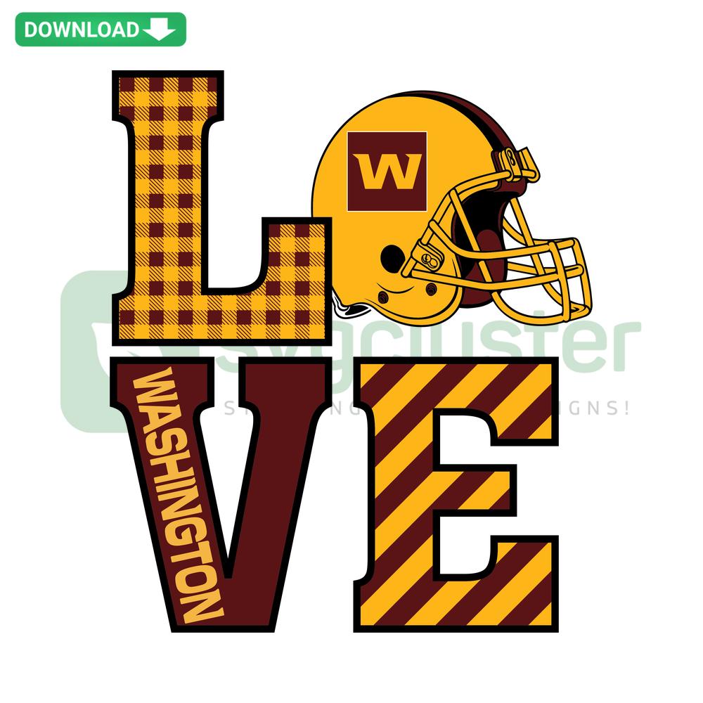 Washington Football Team SVG design, premium vector files for graphic designers, team logo with text, creative sports design asset.